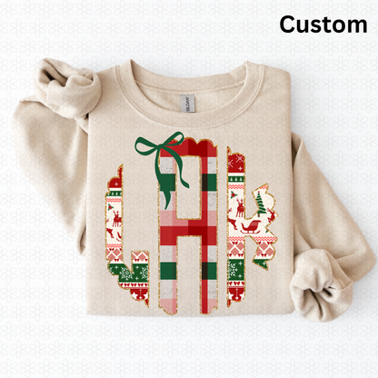 Custom Christmas monogram