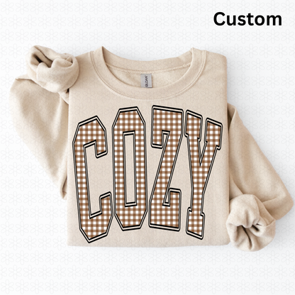 Custom plaid font (any word and color)
