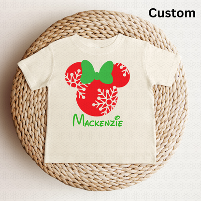 Custom Disney Minnie with snowflakes
