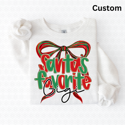 Santa’s favorite custom (any word)