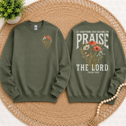 Praise the Lord (front & back image- choose blue or white font)