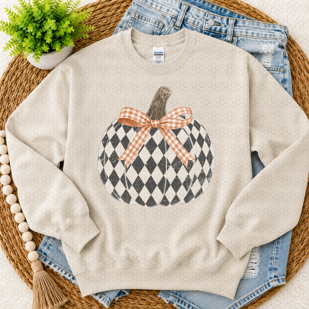 Checkered pumpkin