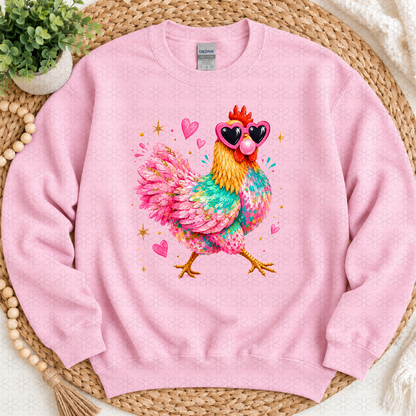 Chicken with sunglasses