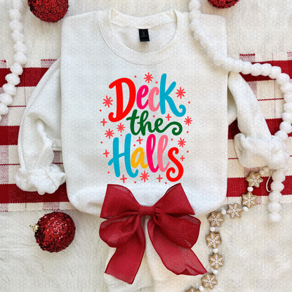 Colorful deck the halls