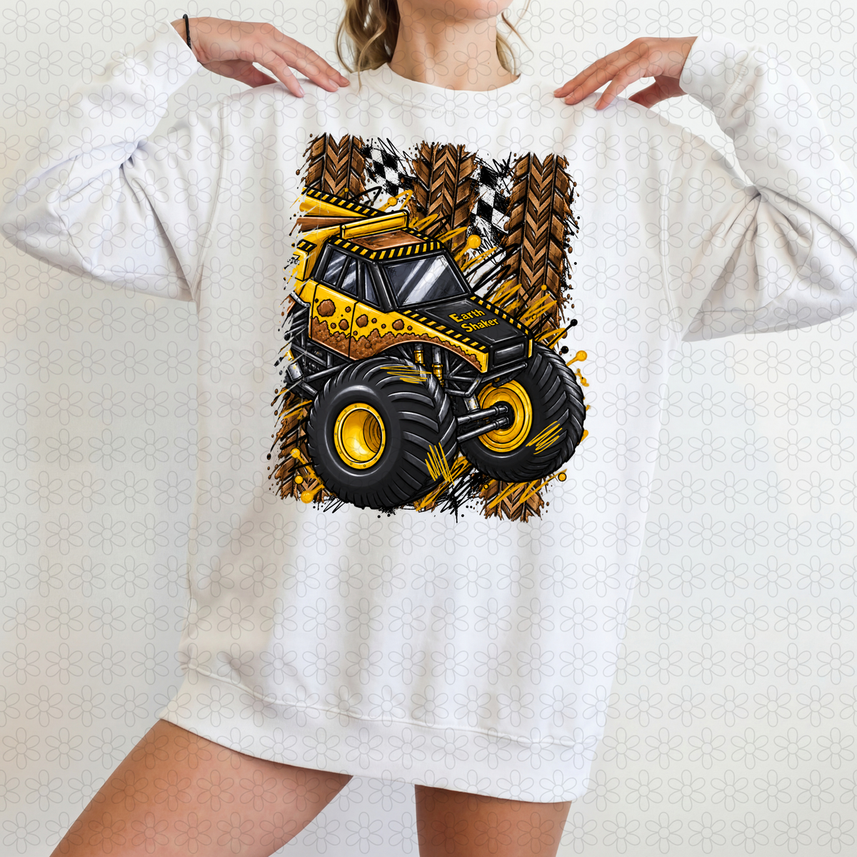 Monster truck with mud tracks (choose your truck)