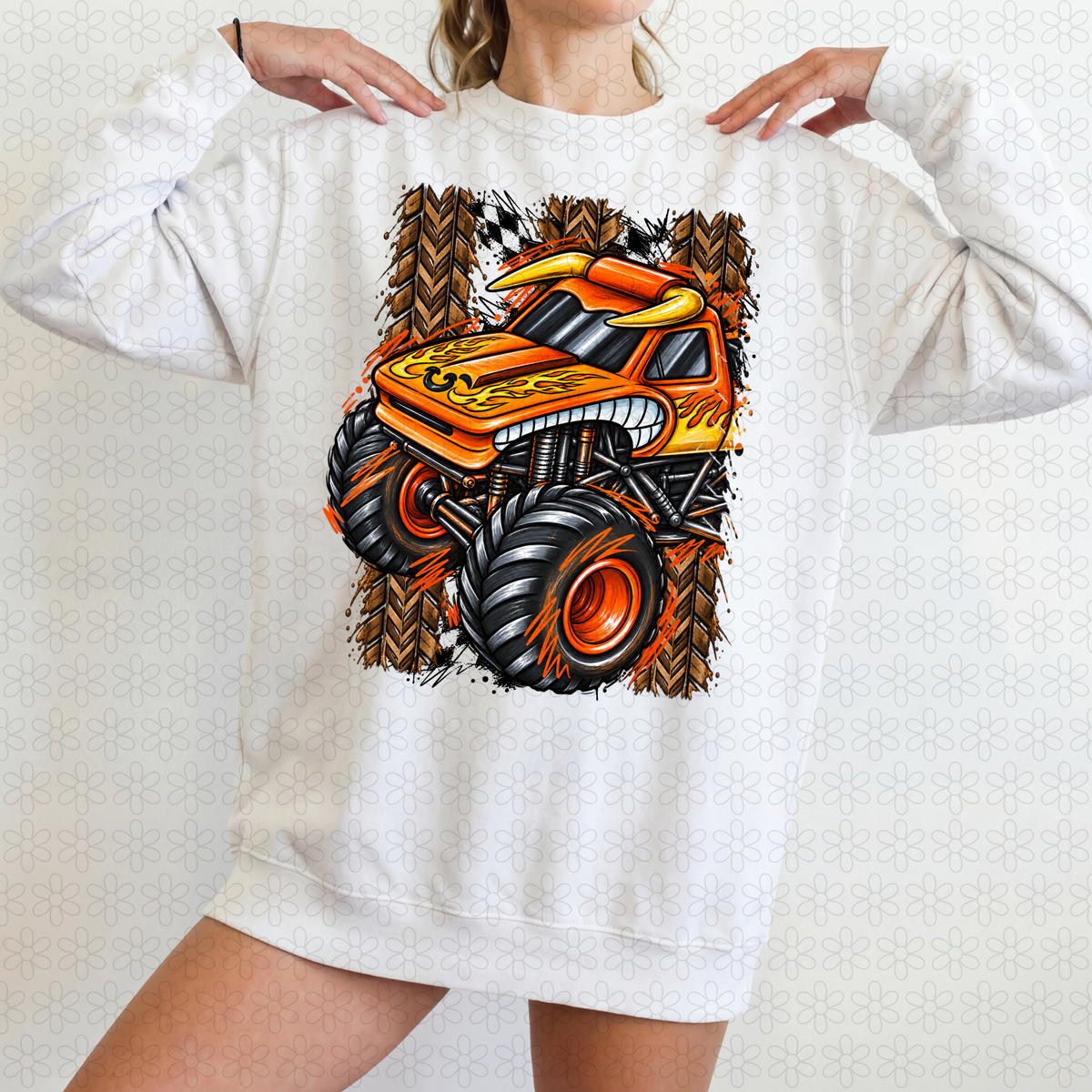 Monster truck with mud tracks (choose your truck)