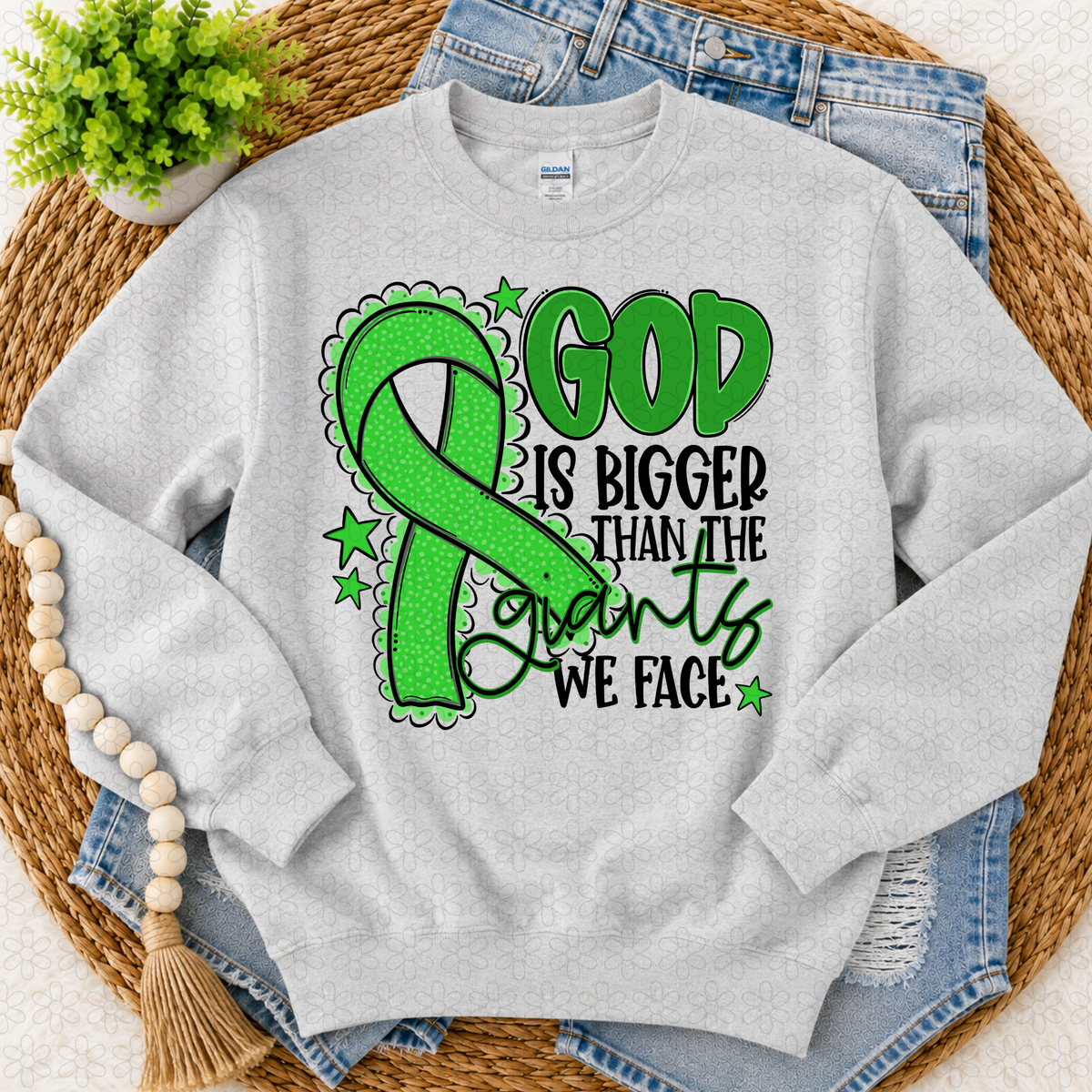 God is bigger (choose your ribbon color)