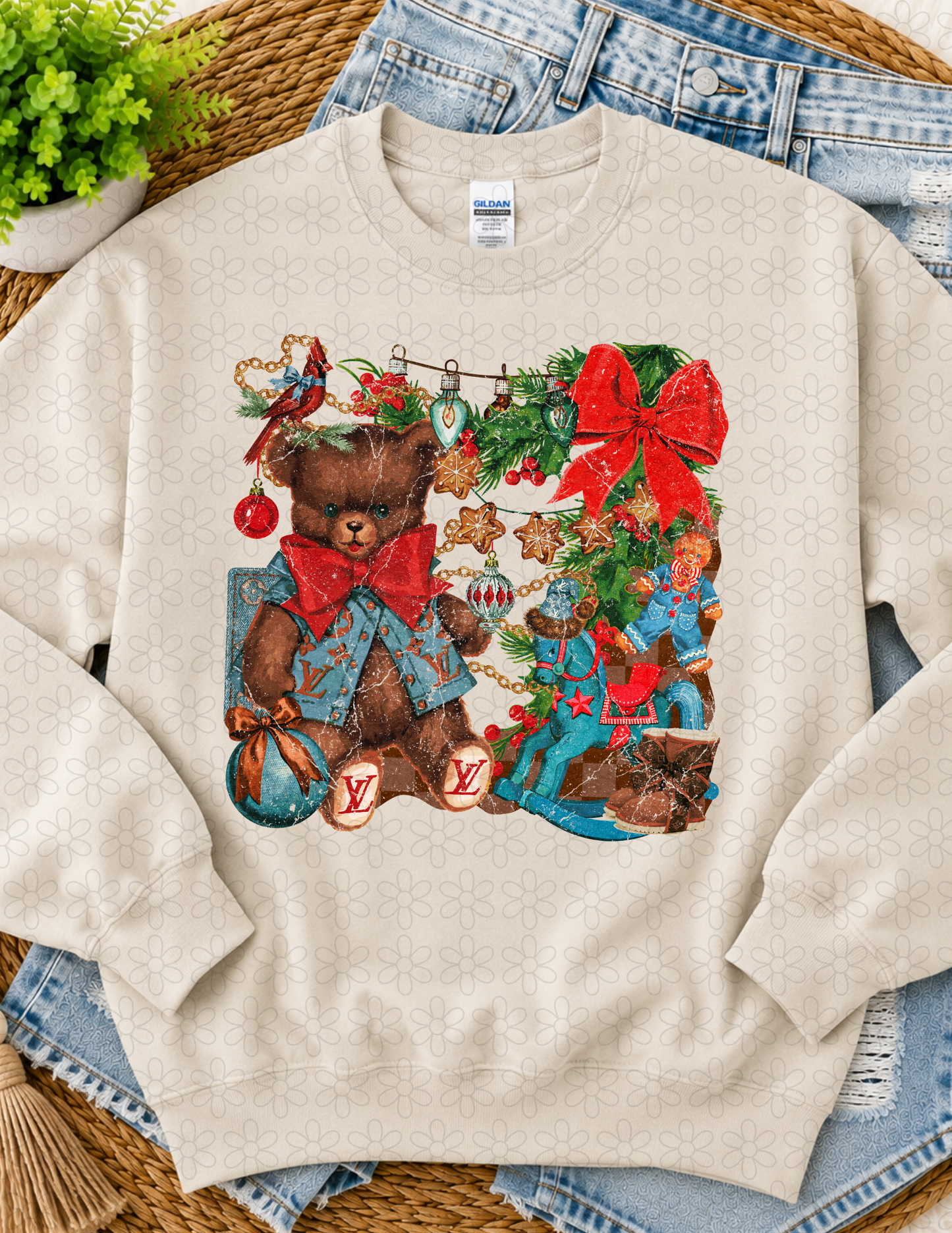 FANCY CHRISTMAS DENIM LV