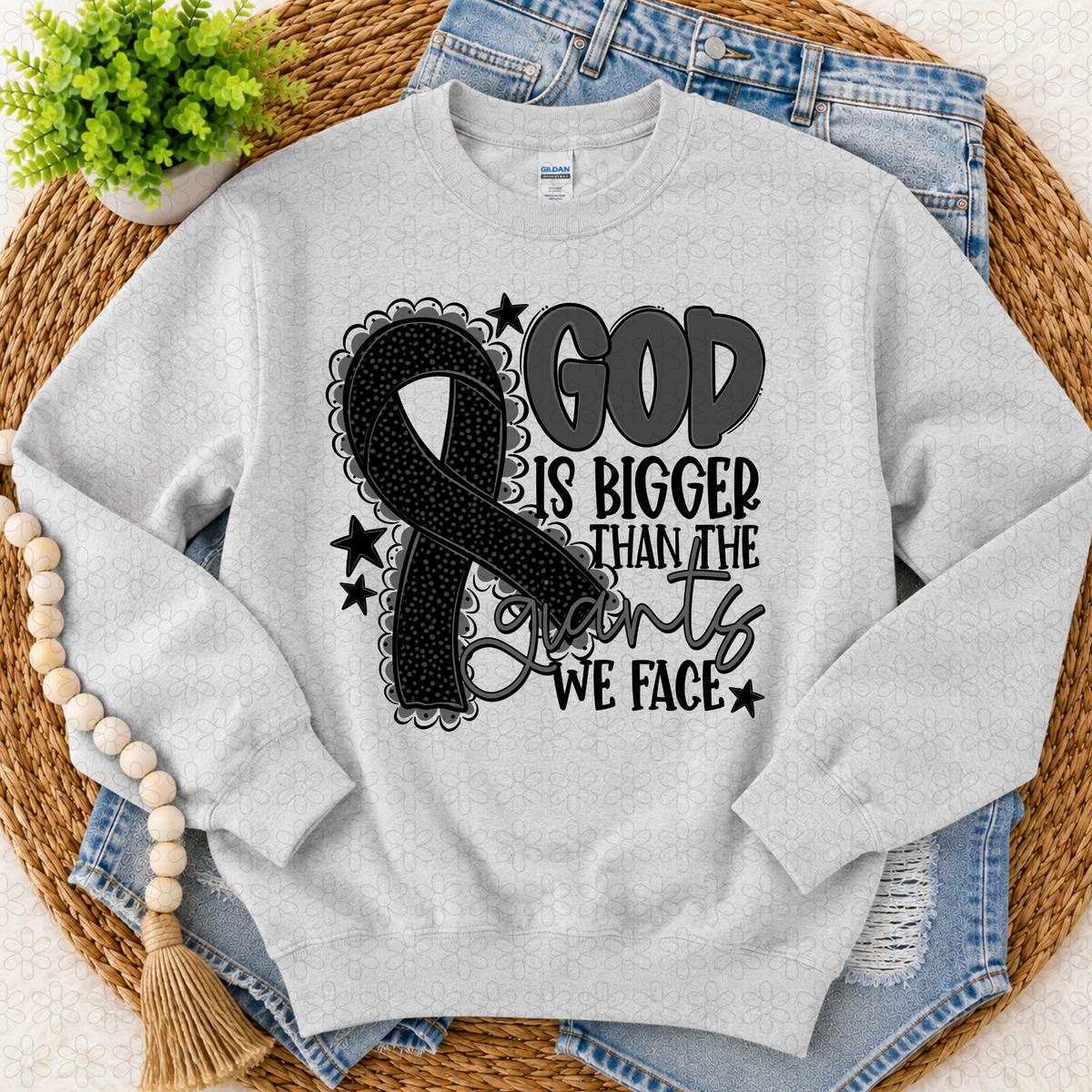 God is bigger (choose your ribbon color)