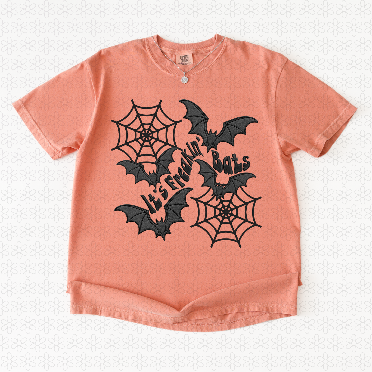Faux embroidered it’s freakin’ bats