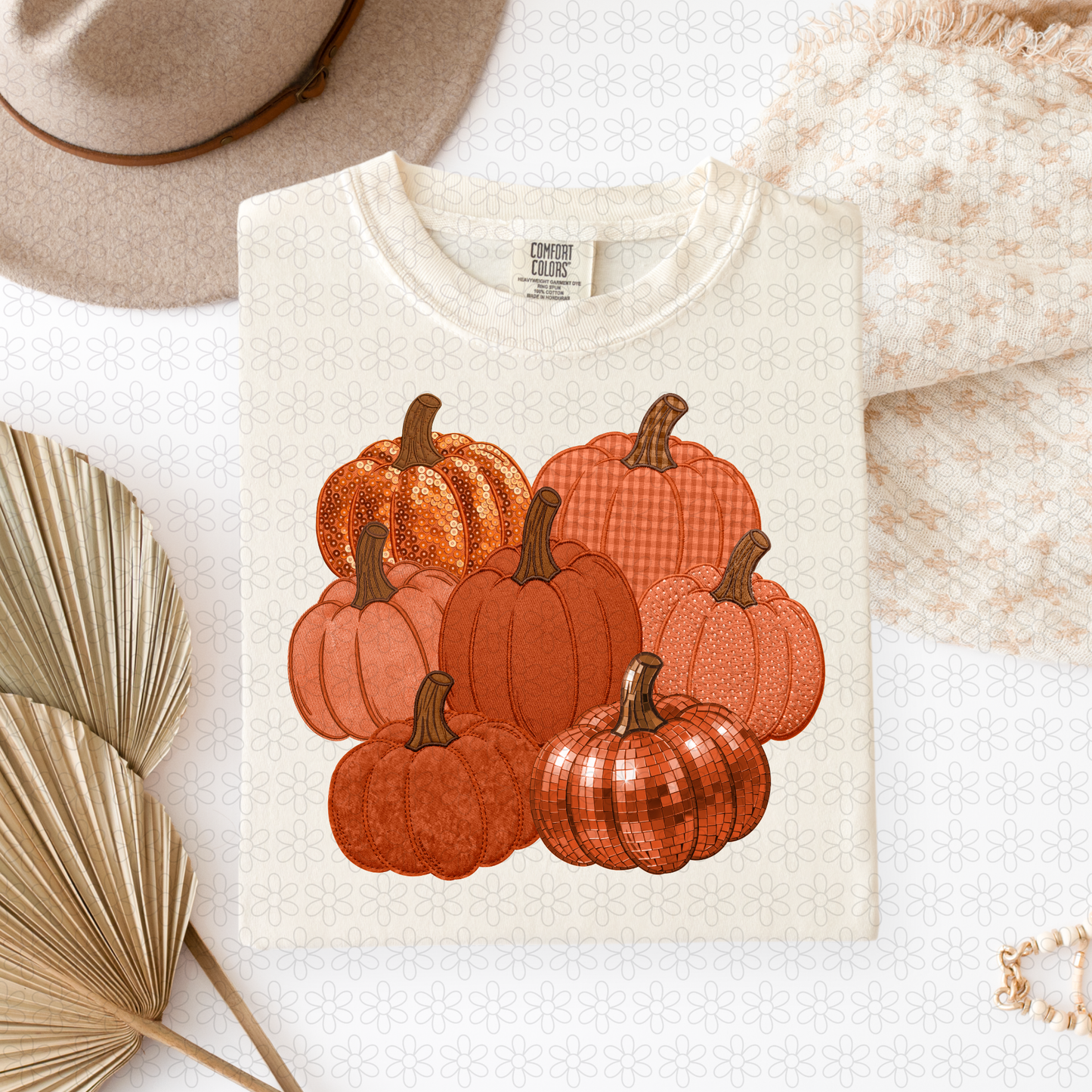Faux pattern pumpkins