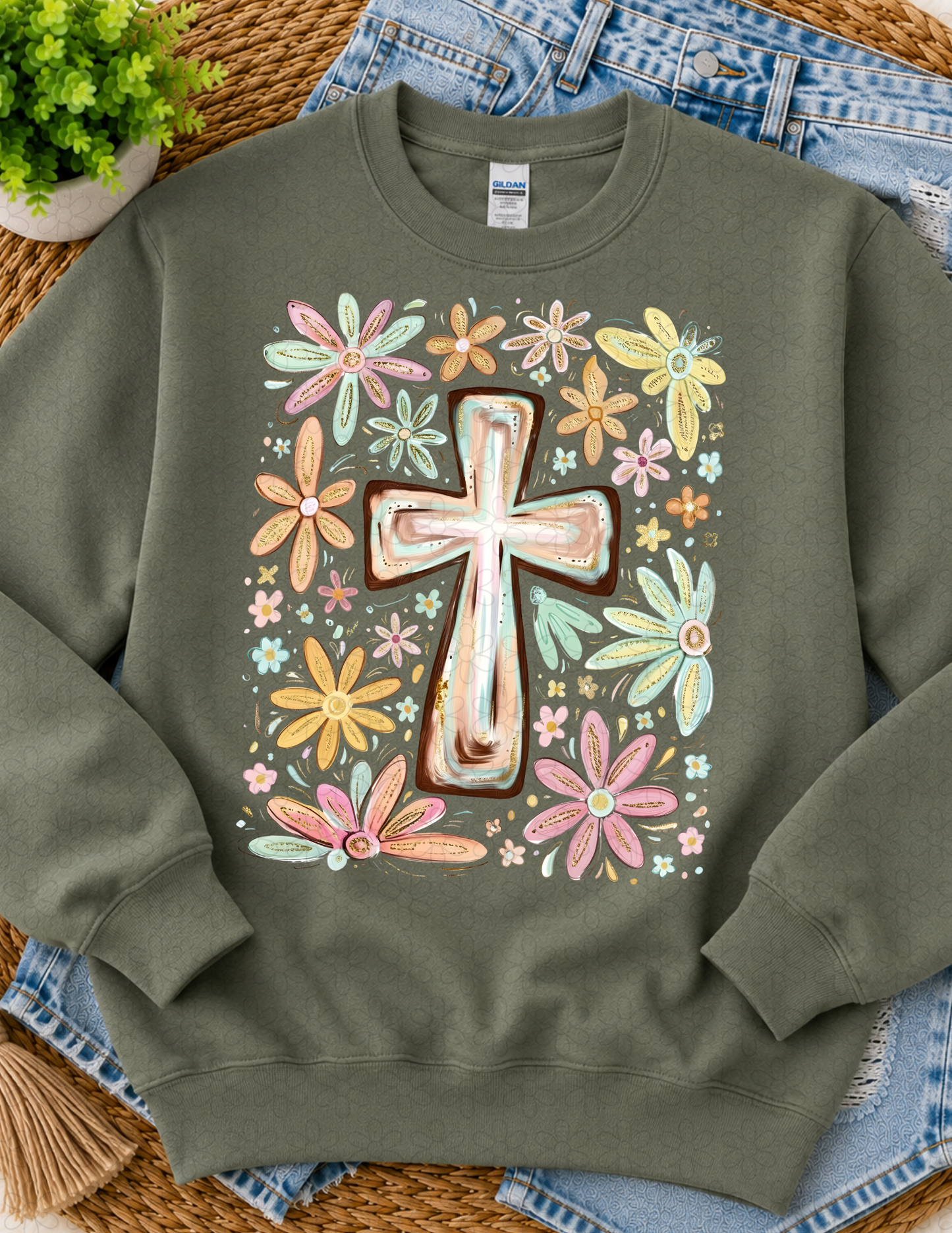 FLORAL CROSS