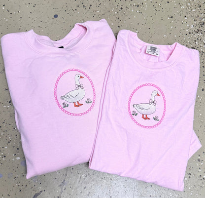 Coquette Goose Embroidery