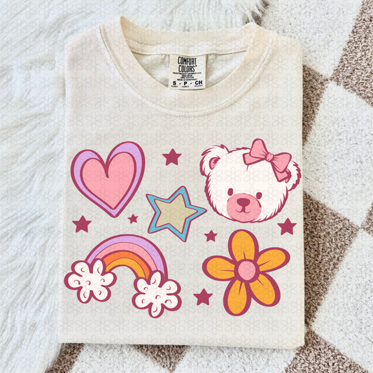 Teddy and rainbow