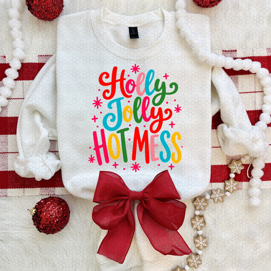 Colorful holly jolly mess