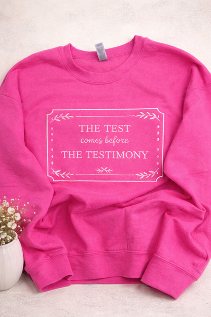 The Test Comes Before The Testimony Embroidery