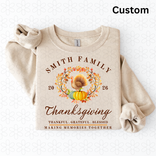 Custom family Thanksgiving