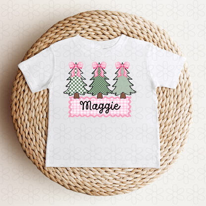 Name plate trees girl