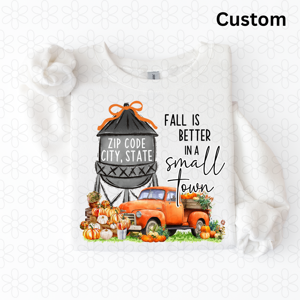 Fall is better in a small town (custom zip code, city and state)
