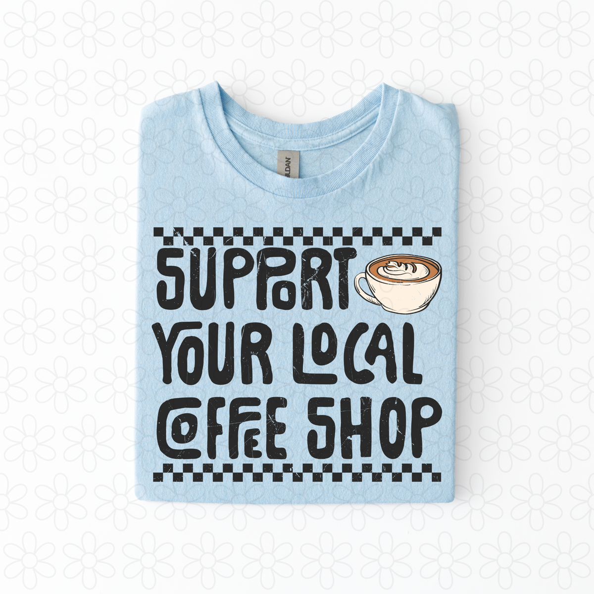 Local coffee shop (black or off white font)