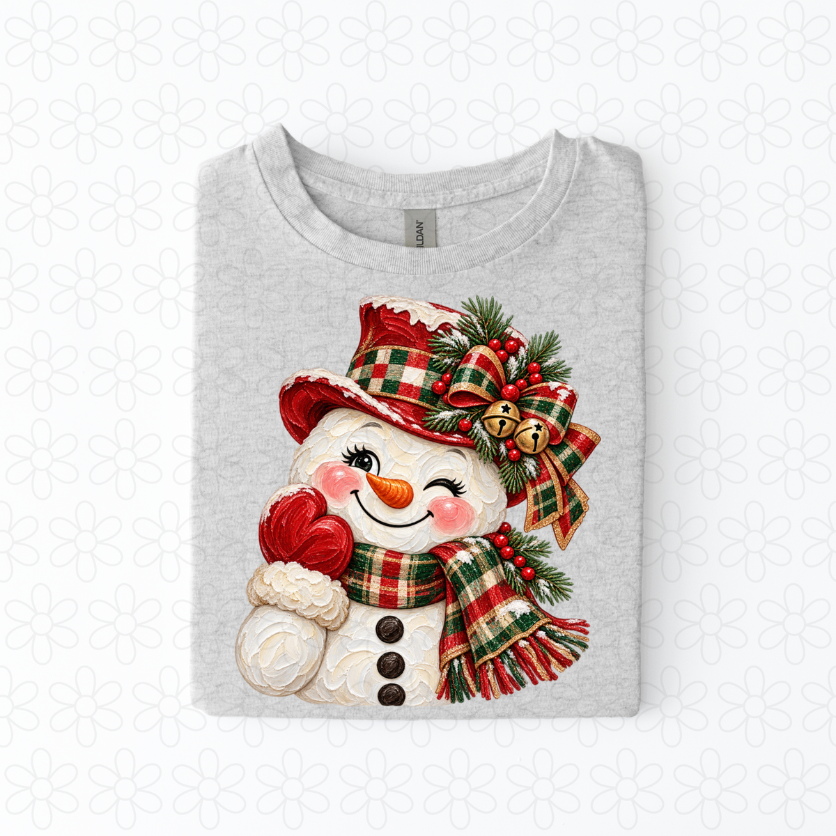 Winking snowman