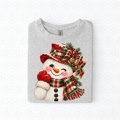 Winking snowman