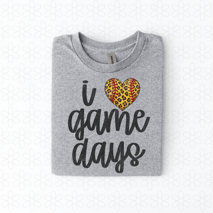 I leopard heart game days (choose sport in heart)