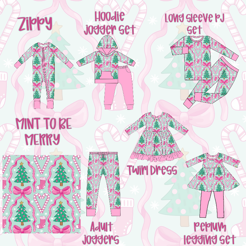 Mint To Be Merry Bamboo- PREORDER