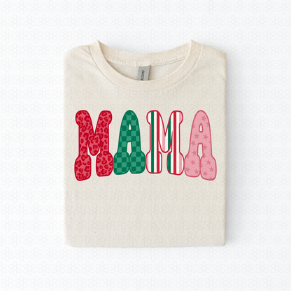 Red green and pink mama