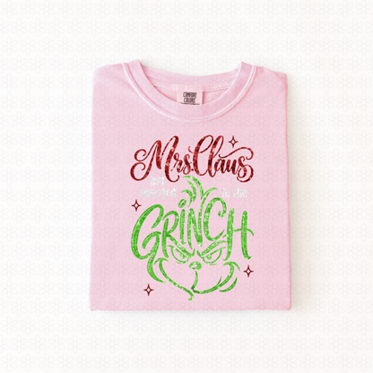 Married to the grinch faux sequin
