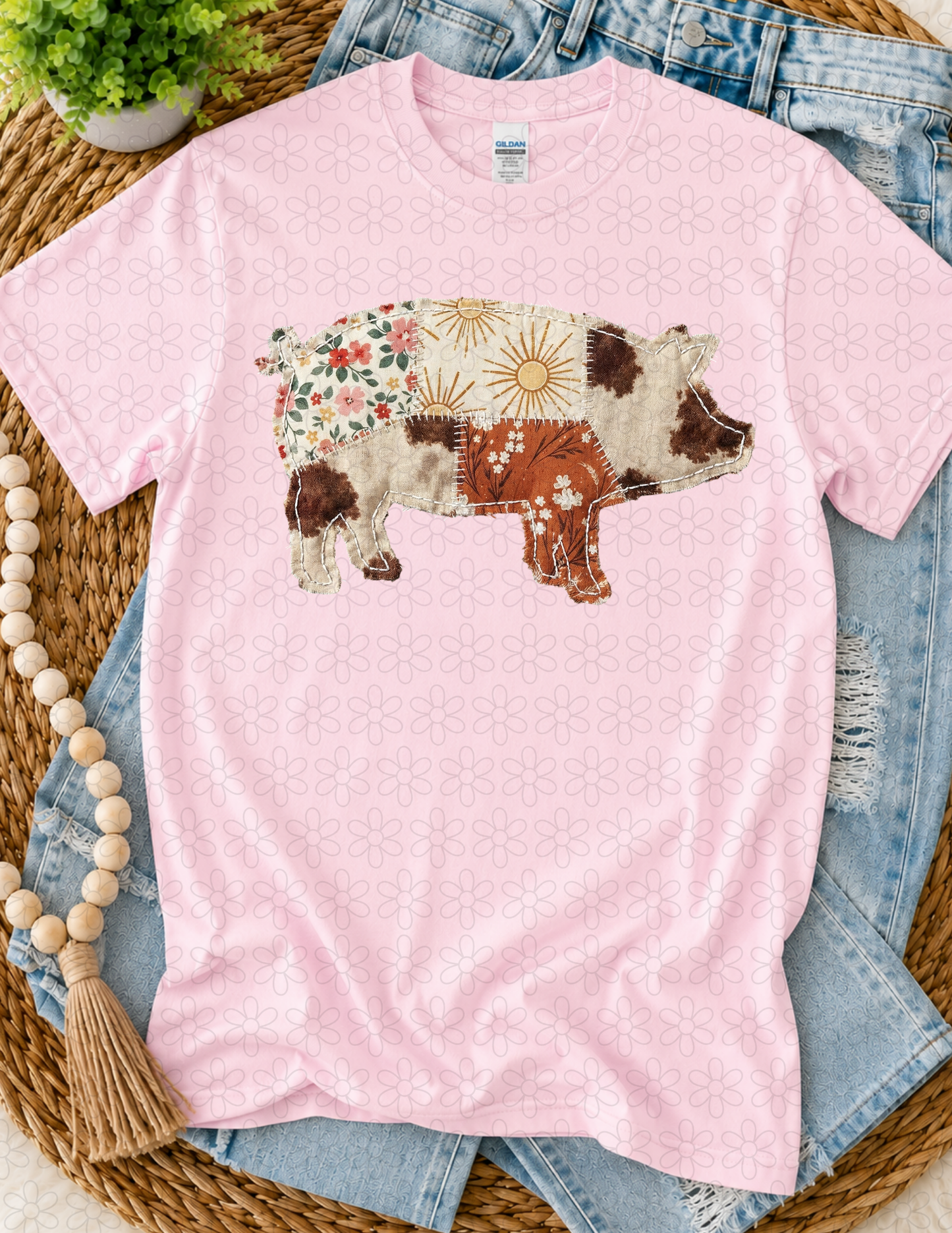 Patterned pig