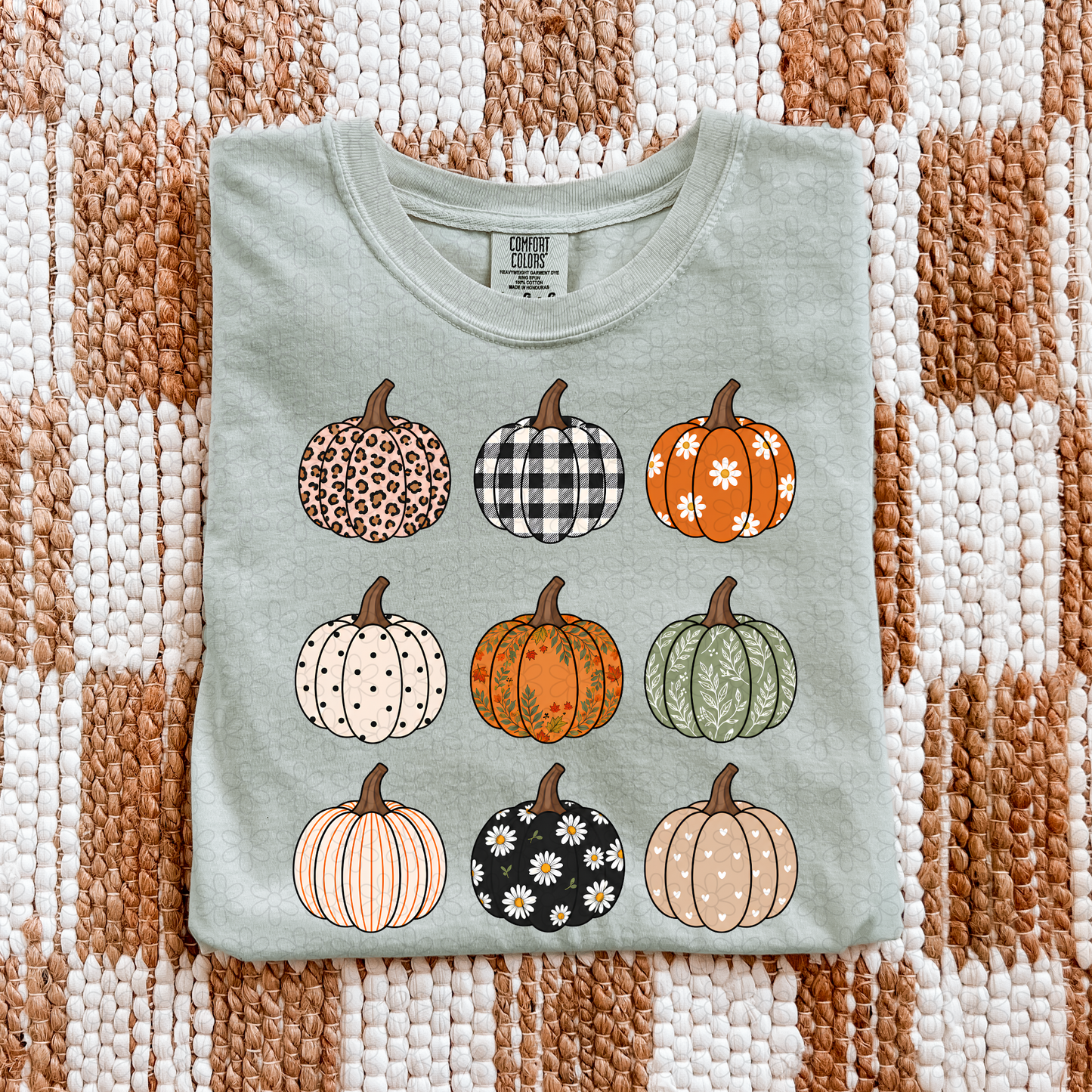 Patterned neutral pumpkins