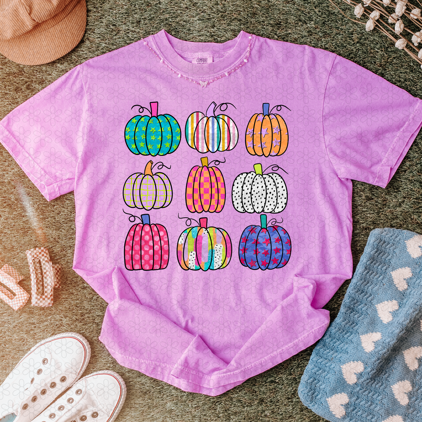 Patterned pumpkins