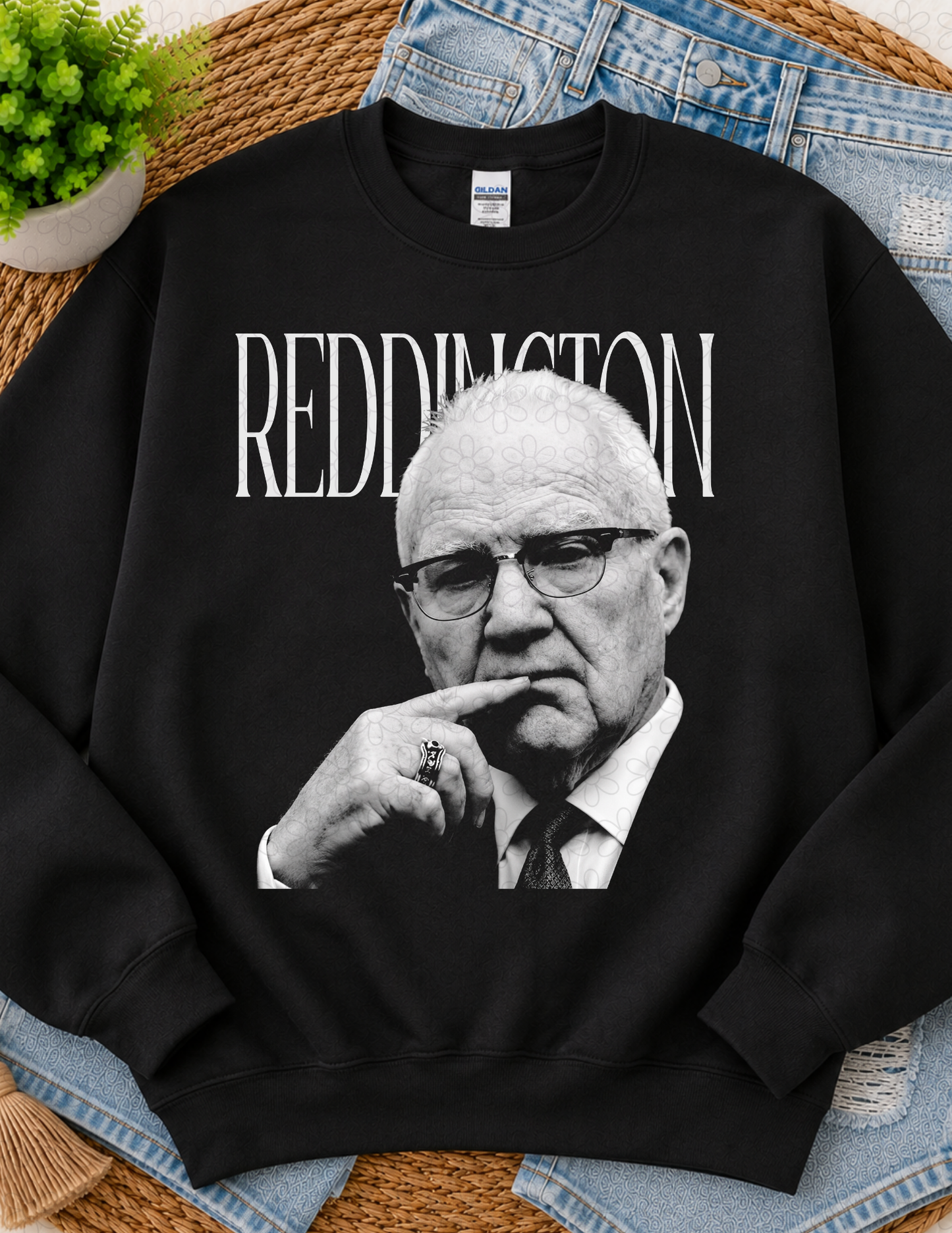 REDDINGTON (MUST BE ON BLACK OR DARK COLOR)