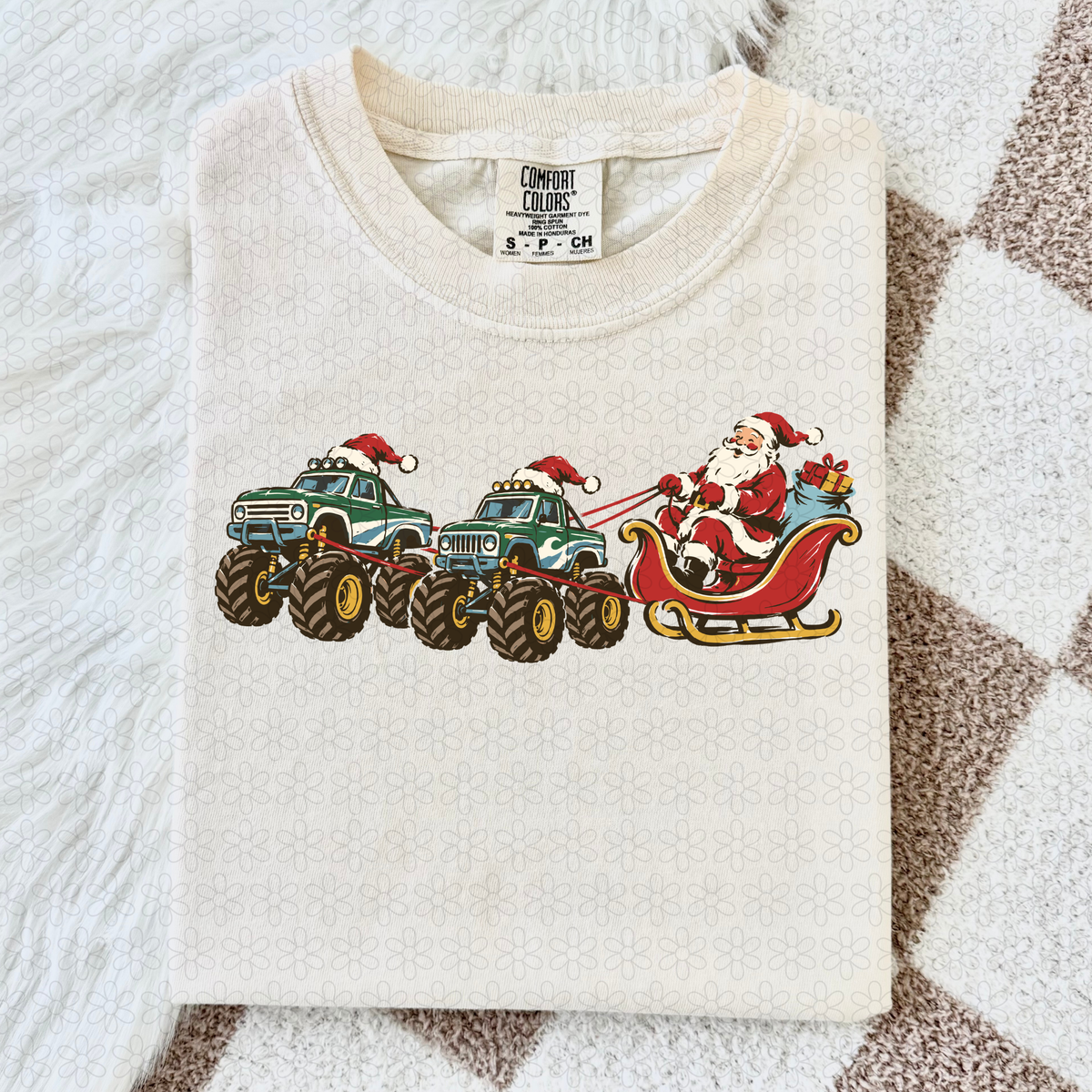 Monster truck sleigh