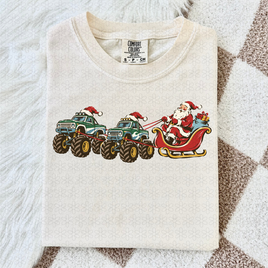 Monster truck sleigh
