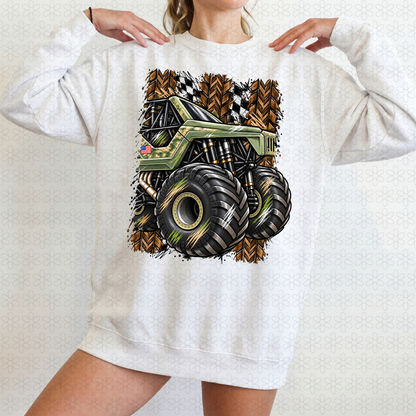 Monster truck with mud tracks (choose your truck)