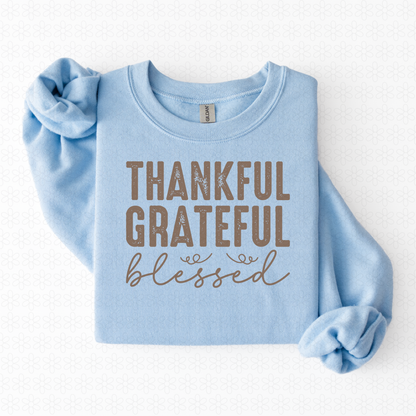 Thankful grateful blessed