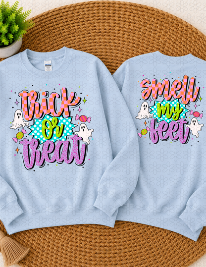 TRICK OR TREAT PINK  (FRONT AND BACK IMAGE)