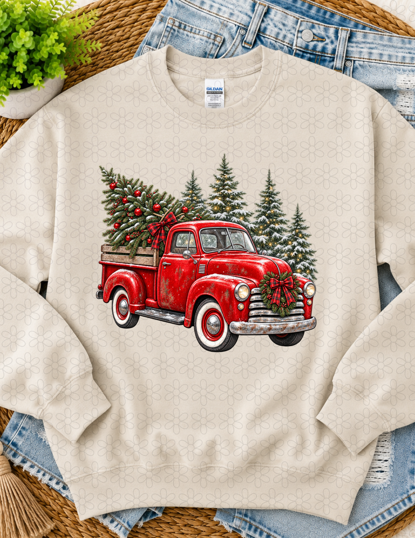 Red Christmas Truck