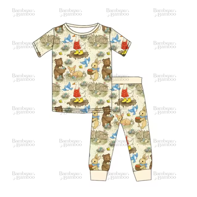 Some Bunny Loves Spring Bamboo Two Piece-READY TO SHIP